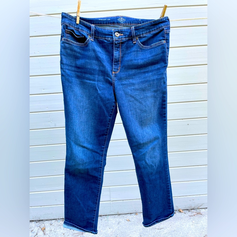 St. John’s Bay straight leg, jeans, women’s size 12